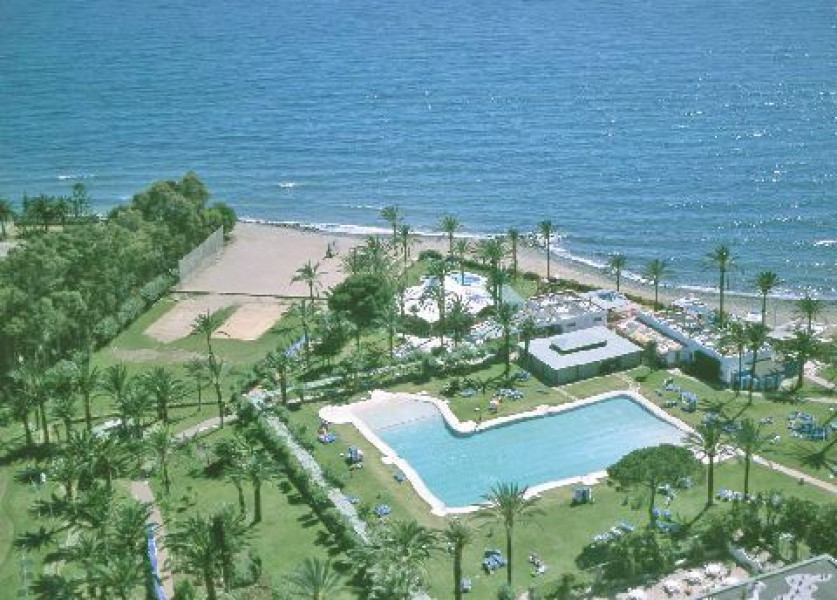 Aerial beach view