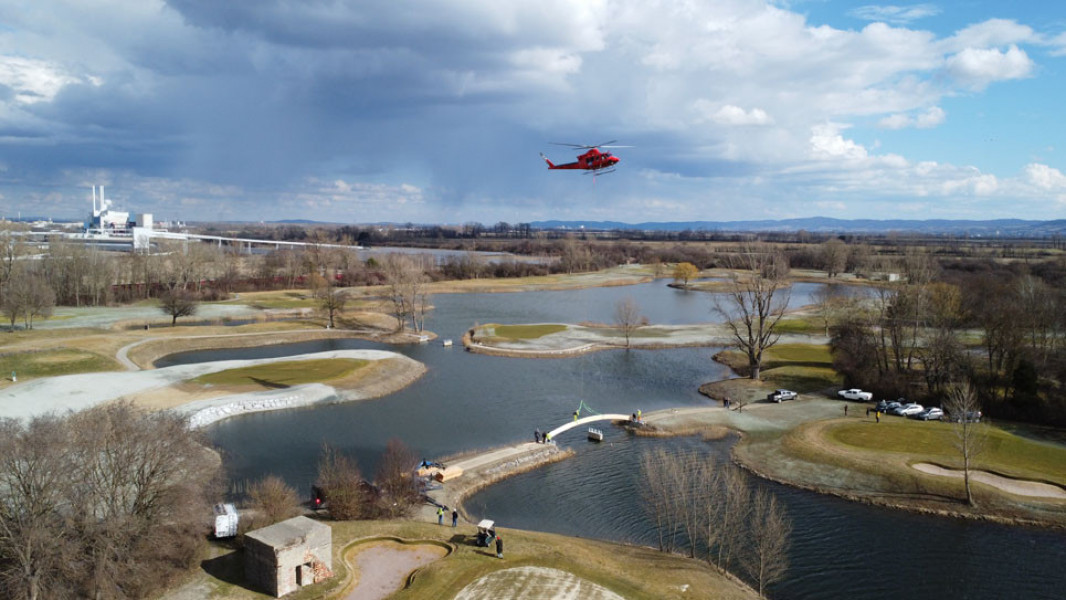 Brücke Helikopter