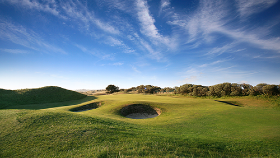 Portmarnock 15th blue lr