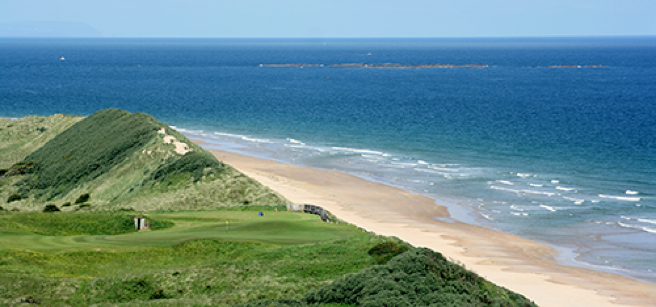 donald ford images 5th green 6th tee dunluce and beach
