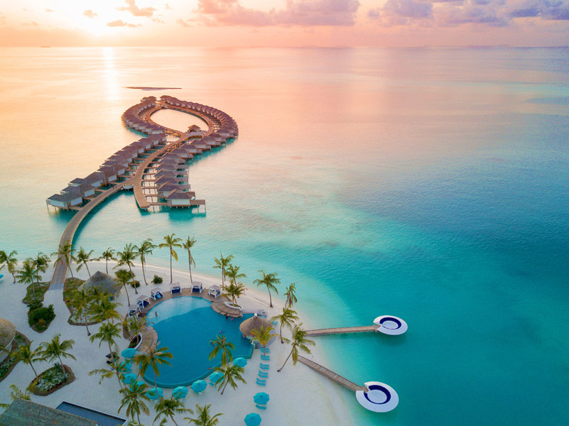 1Aqua villa aerial view