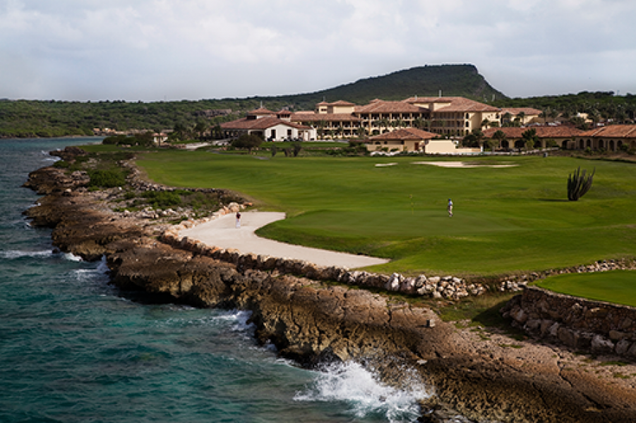 Old Quarry GC with resort in background