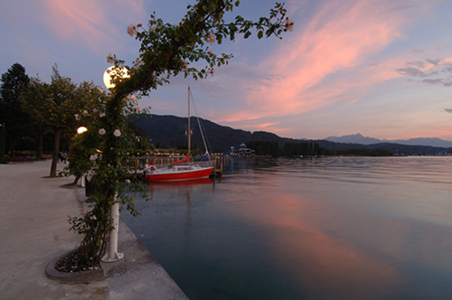 Abendstimmung Portschach c Worthersee Tourismus GmbH Foto Gerdl