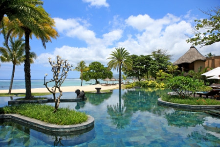 The pool the sea merge