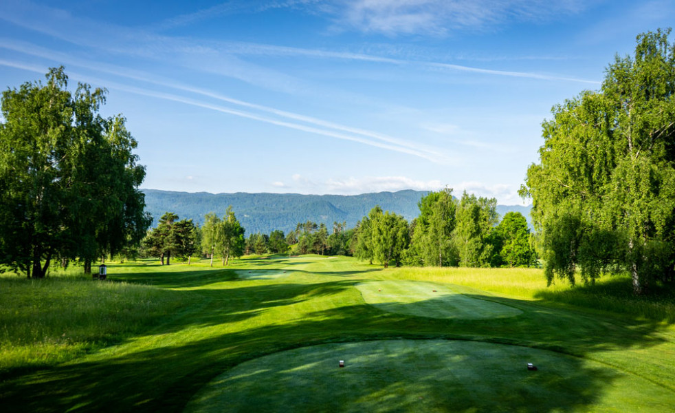 314 8tg Hole on the Lakes Course Royal Bled