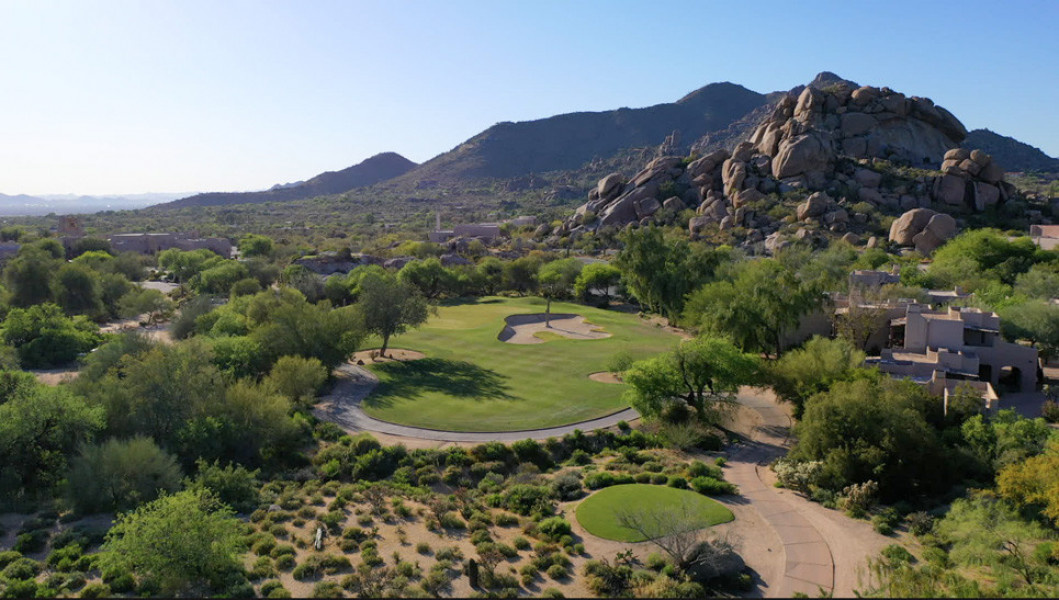 Boulders. Golf Course DRONE SHOT