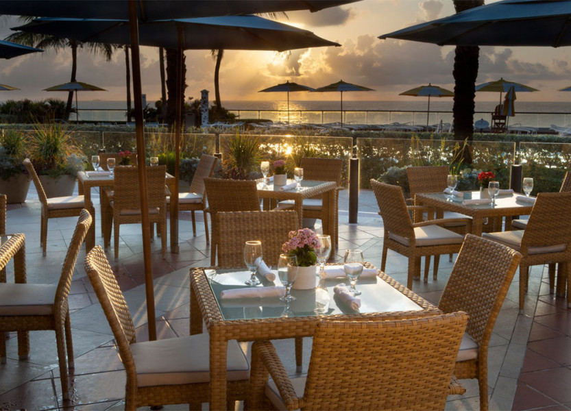 the beach club restaurant sunrise